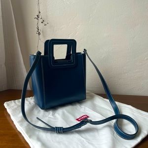 STAUD Mini Shirley Leather Tote
